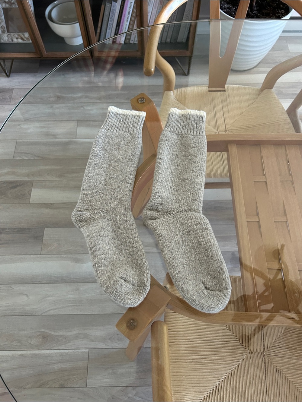 New Wool Neutral Crew Socks Women